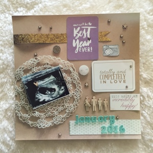 project life week 26 2015 8x8 inch insert for pregnant announcment